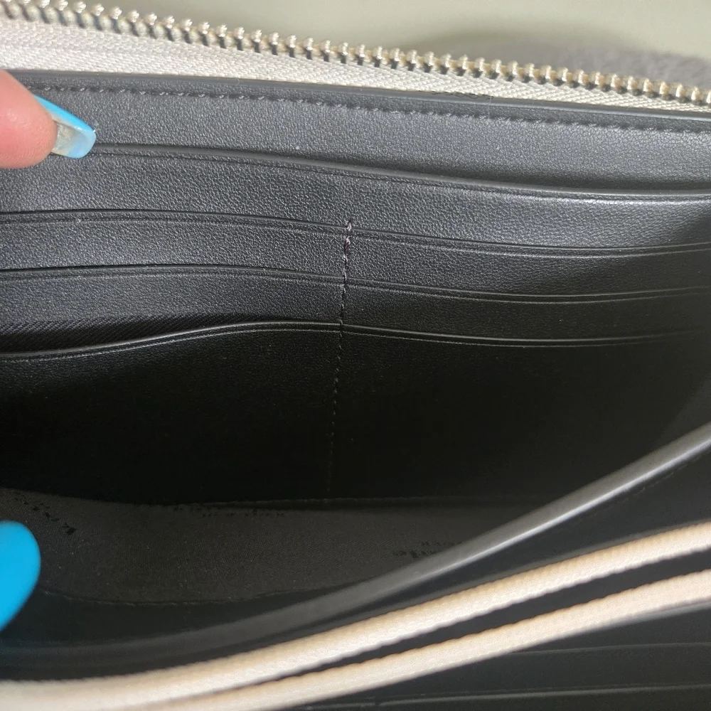 Kate Spade Large Wallet Gray/White
